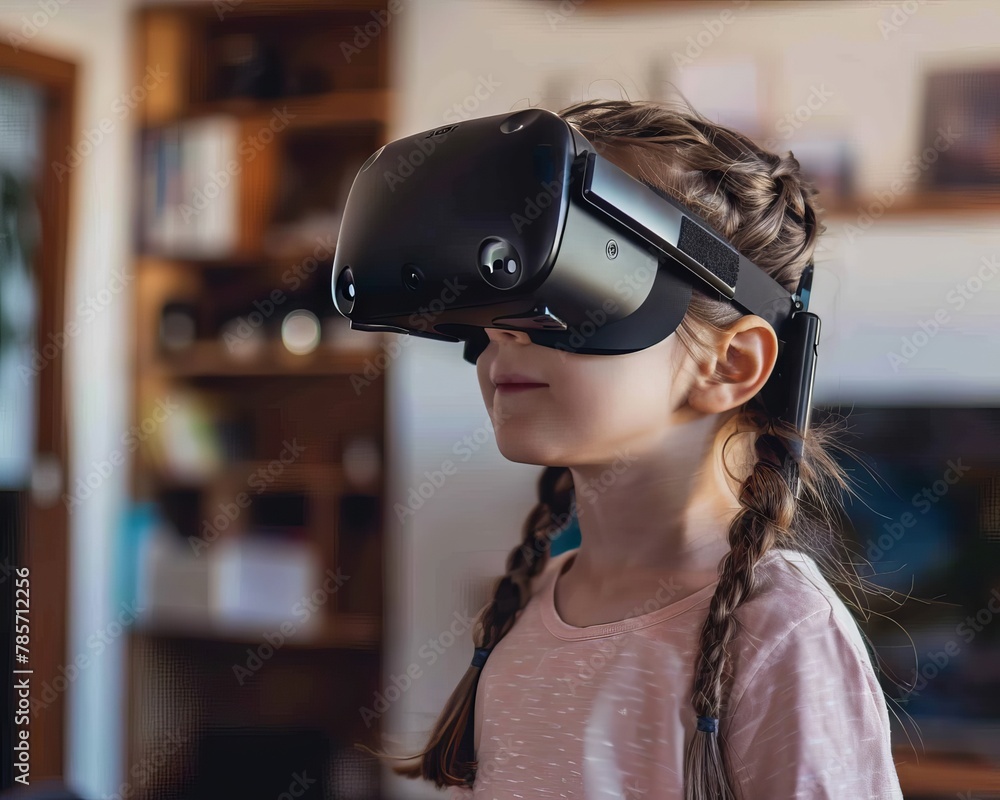 Poster immersive learning environments in extended reality (xr) education, featuring virtual classrooms for