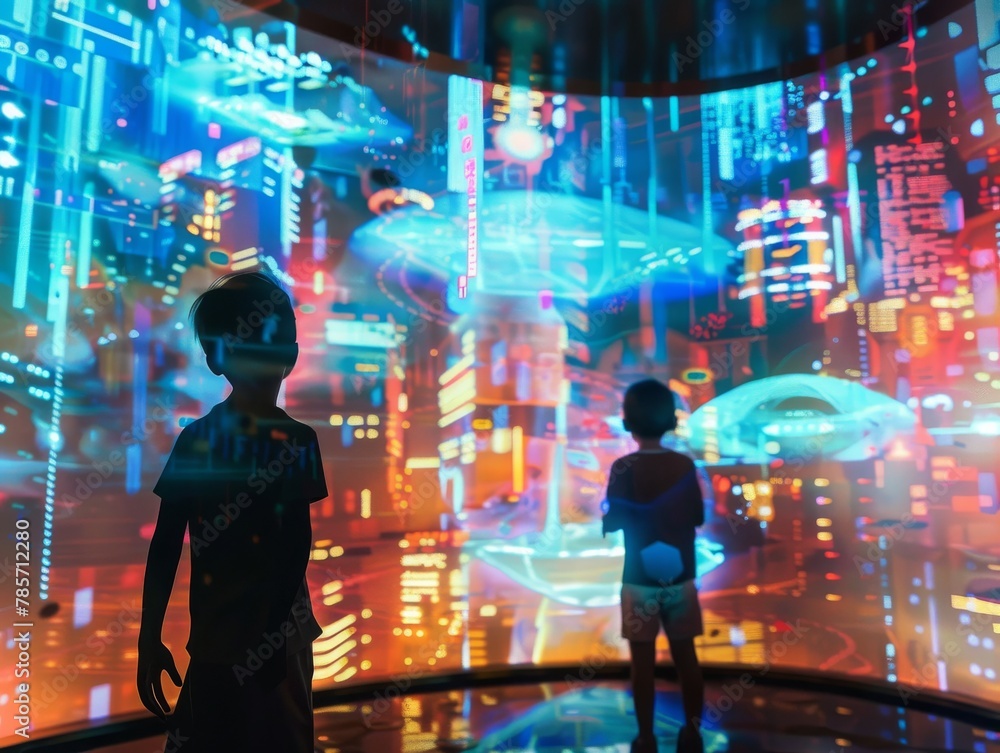 Poster insights into interactive learning environments for gen alpha, preparing future digital natives.