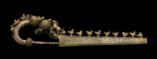 The Corsini fibula - Etruscan gold jewellery. - obrazy, fototapety, plakaty