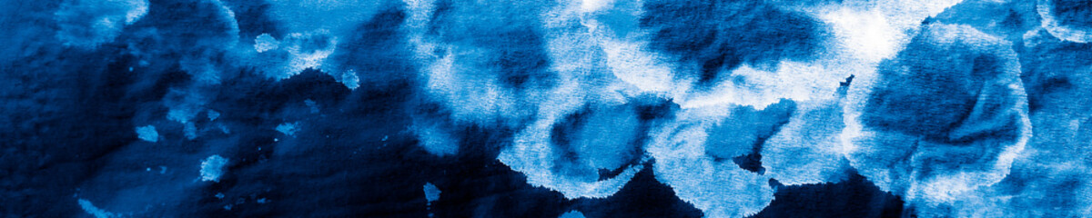 Aquamarine Dirty Dyed Poster. Abstract Art Paint.