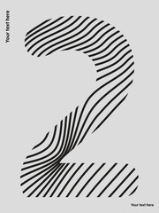 Two zebra streps vector design