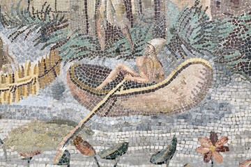 Fragment of Nile mosaic or Palestrina Mosaic.