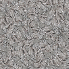 Silver foil wrapped motif texture pattern