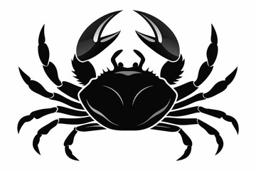 Crab Silhouette vector illustration 