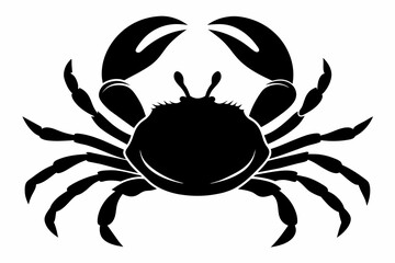 Crab Silhouette vector illustration 