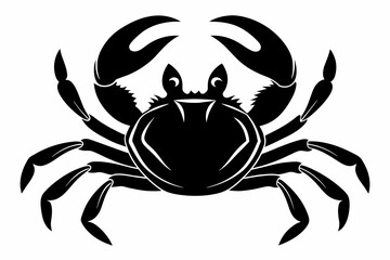Crab Silhouette vector illustration 