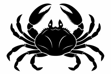 Crab Silhouette vector illustration 