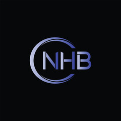 NHB Letter Initial Logo Design Template Vector Illustration