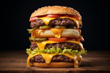 Big cheeseburger burger