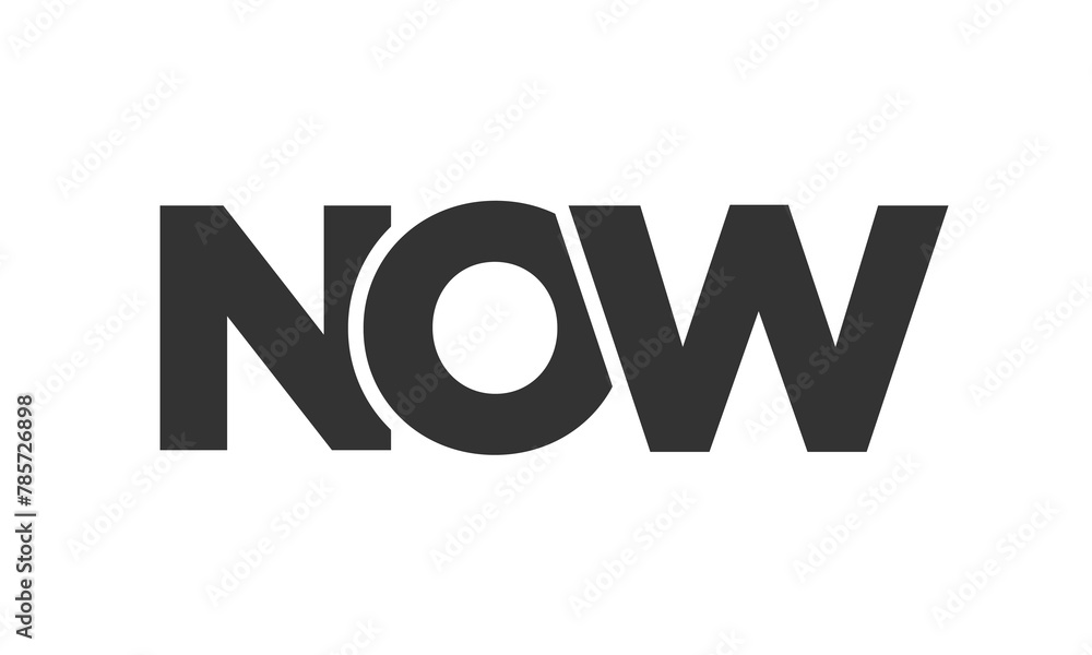 Poster now logo design template with strong and modern bold text. initial based vector logotype featuring s