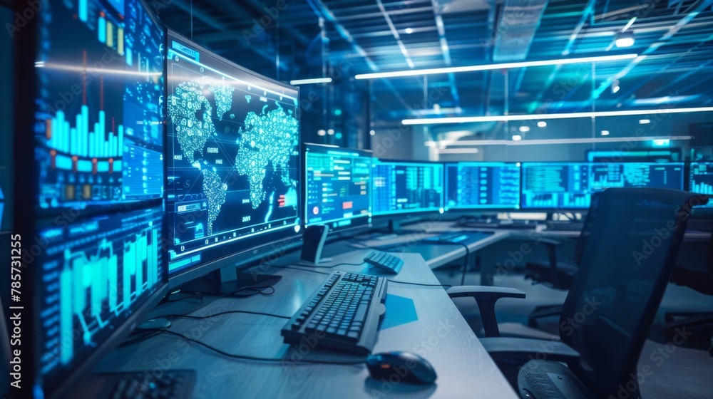 Poster Advanced Security Operation Center Monitoring Global Data