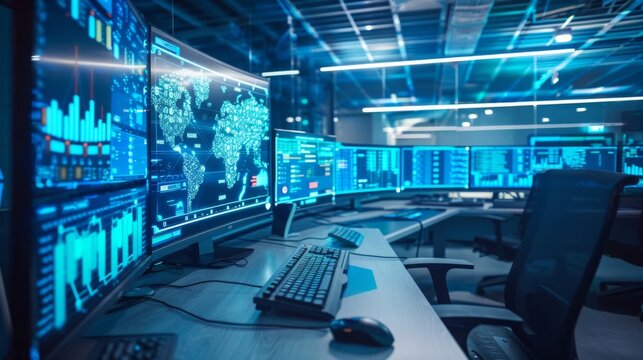 Advanced Security Operation Center Monitoring Global Data