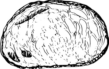 Croissant french pastries sweets hand drawn vector illustration for poster, print, home decoration, menu cover, invitation, design template.