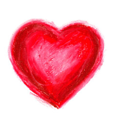 Plama w kształcie serce -  izolowany plik graficzny w formie karteczki, nalepki.