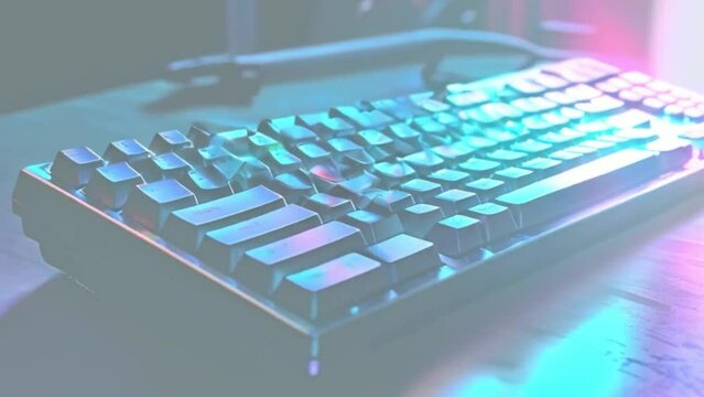 teclado neon estilo anos 90