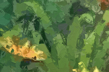 Oil paintings and various flowers, chrysanthemums, birds, rabbits, lotus leaves, lotus ponds