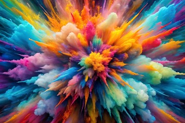 Colorful Explosion: Art in Motion