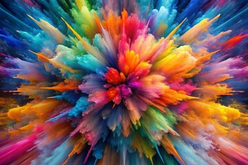 Abstract Explosion of Color: A Visual Journey
