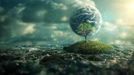 Save the world. Abstract environmental backgrounds for your design