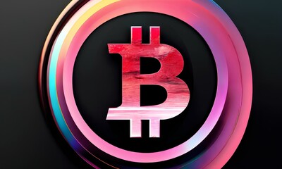 Large Colored Bitcoin Logo