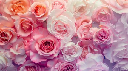 Soft color Roses Background 