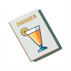 Cocktail Recipe Guidebook Illustration