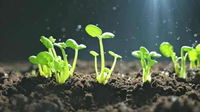 ilustra&ccedil;&atilde;o de brotos de plantas