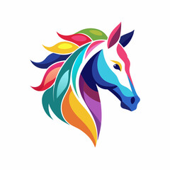 horse, animal, vector, illustration, farm, stallion, 