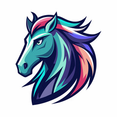 horse, animal, vector, illustration, farm, stallion, 