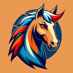 horse, animal, vector, illustration, farm, stallion, 