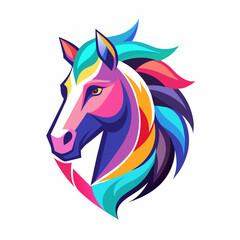 horse, animal, vector, illustration, farm, stallion, 