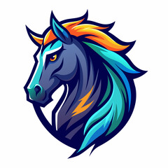 horse, animal, vector, illustration, farm, stallion, 