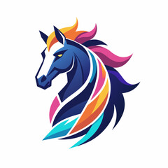 horse, animal, vector, illustration, farm, stallion, 