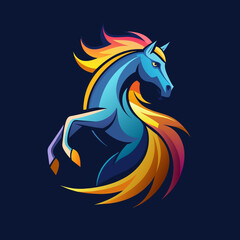 horse, animal, vector, illustration, farm, stallion, 