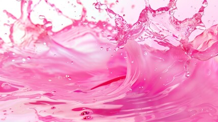 An abstract splash background, pink and white color theme. Generated by artificial intelligence.