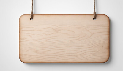 wooden sign board isolated on white background