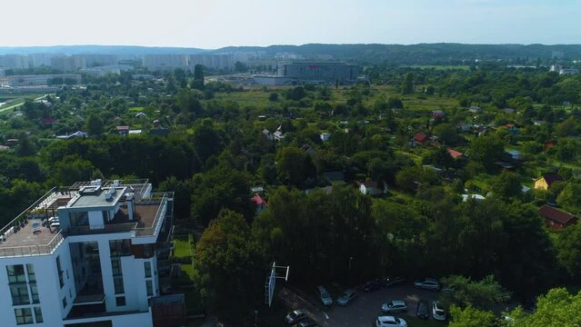 Panorama Beautiful Ergo Arena Gdansk Sports Hall Aerial View Poland
