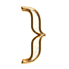 Ice symbol in a golden frame