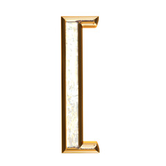 Ice symbol in a golden frame