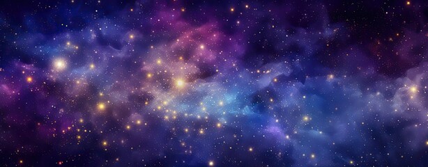 space and universe background, web banner format