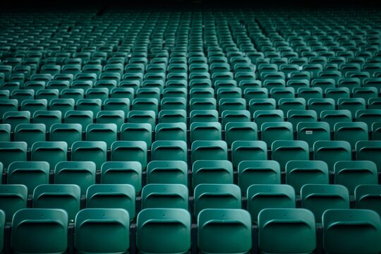 Empty stadium seats
