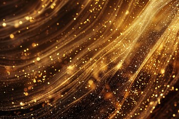 Naklejka premium Luxurious and opulent abstract background with shimmering gold tones, creating a lavish visual experience