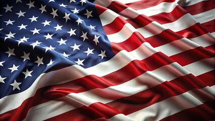 Realistic waving USA flag. Realistic waving American flag for Memorial Day
