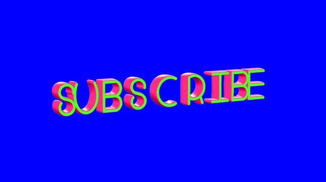 Subscribe blue screen video