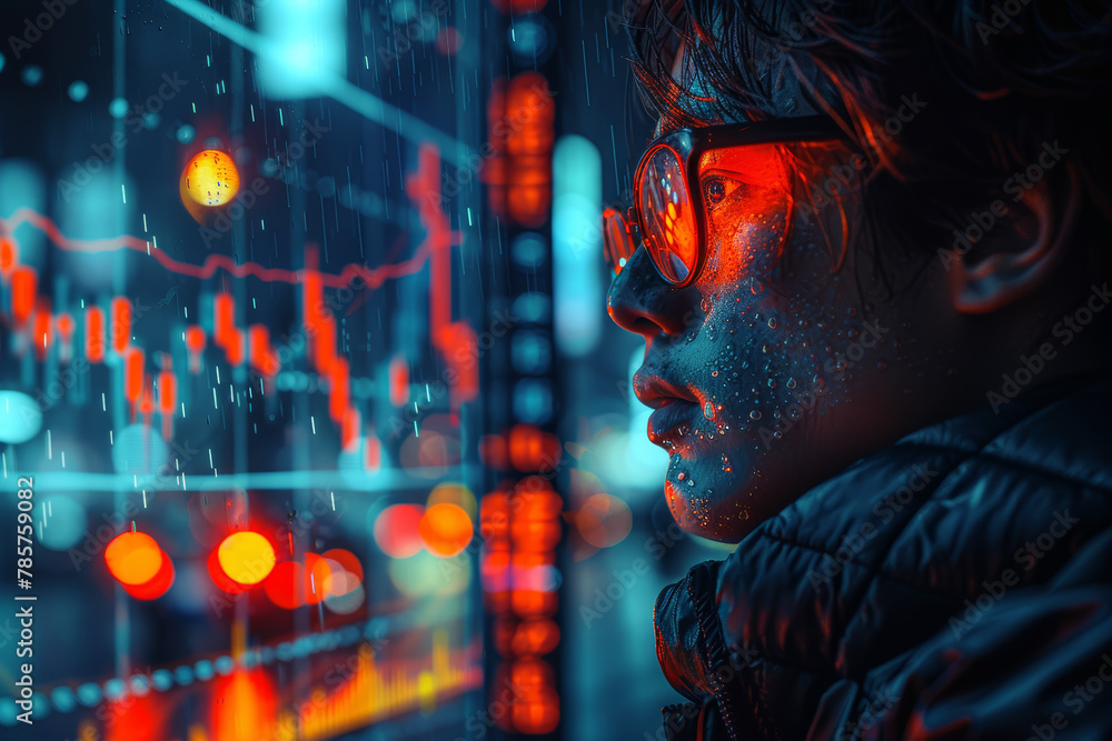 Poster a hedge fund manager employing sophisticated quantitative models and algorithms to generate alpha re