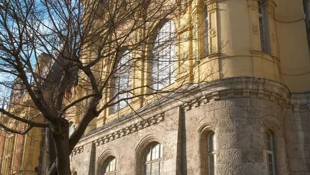Castle of budapest against sky. A nice territory pn historical castle in Budapest in sun light.