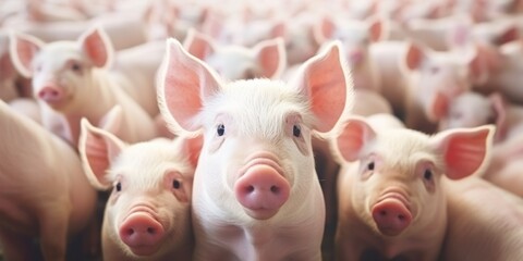 piglets in a pigsty Generative AI