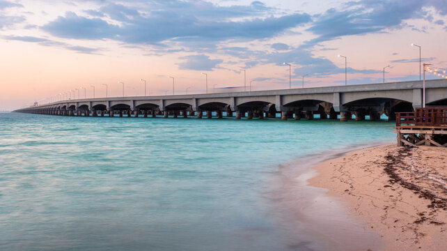 Sunset from Progreso, Yucatan