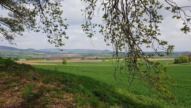 Perspectives around the Scharfenstein parking lot on the 
A49 near 
34281 Gudensberg in North Hesse