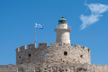 Festung Agios Nikolaos mit Leuchtturm, Rhodos - 785763298